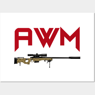 Sniper Rifle AWM Posters and Art